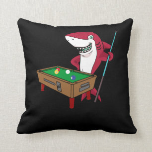 Shark Funny Billiard Pool Player Kissen