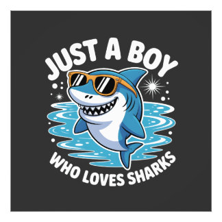 Shark Funny Quote  Fotodruck