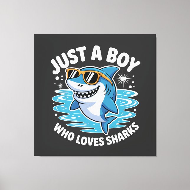 Shark Funny Quote  Leinwanddruck (Vorderseite)