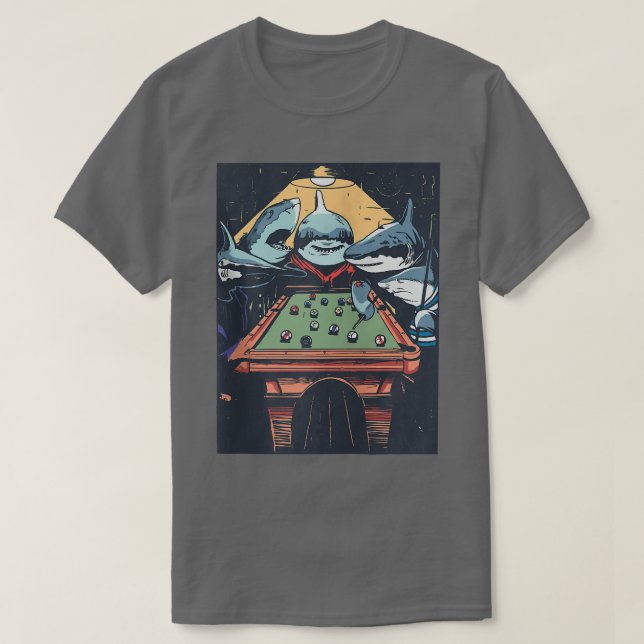 Shark Funny TeamFunny Gift Zip T-Shirt (Design vorne)