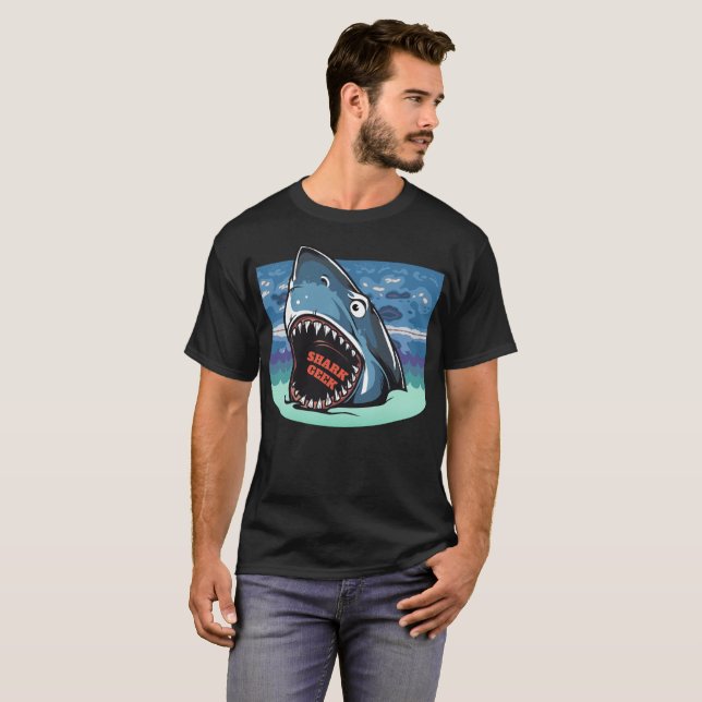 Shark Geek T-Shirt (Vorne ganz)