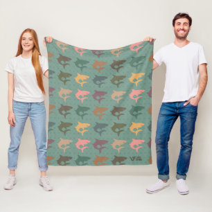 Shark Gift Blanket Vintager Hai Lover Throw Fleecedecke