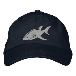 Shark Great White Bestickte Baseballkappe