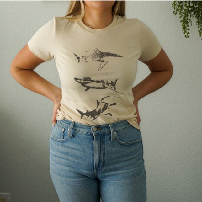 Shark Grunge Ästhetischer T - Shirt (Von Creator hochgeladen)