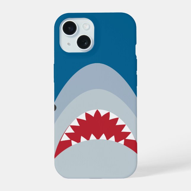 Shark iPhone Case 15 Hülle (Rückseite)