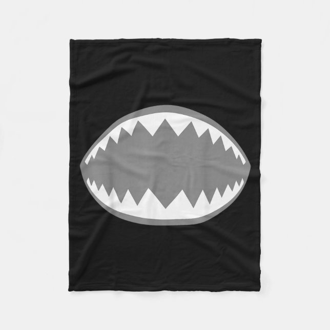 Shark Jaw Shirt Adult Kids Men Women Shark Mouth C Fleecedecke (Vorderseite)