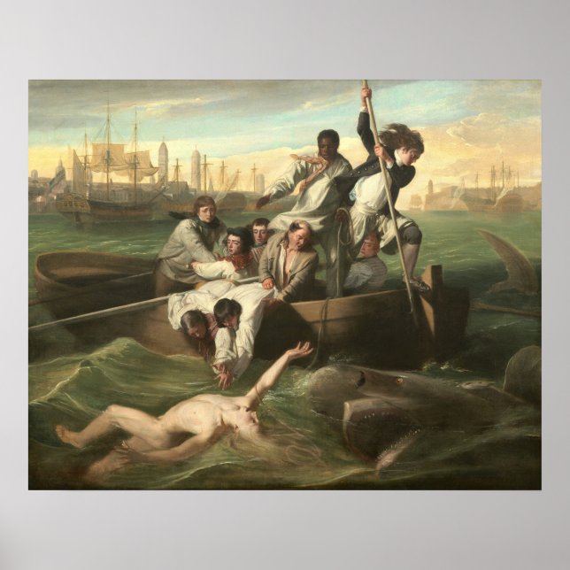 Shark - John Singleton Copley Fine Art Poster (Vorne)