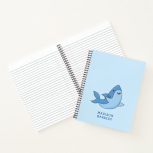 Shark Kid's Niedliches Kawaii-Notebook Notizbuch