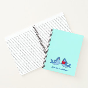 Shark Kid's Niedliches Kawaii-Notebook Notizbuch