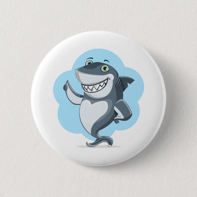 Shark Laughing Button (Vorderseite)