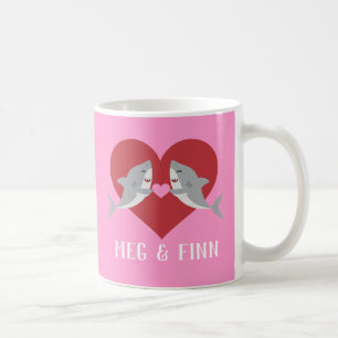 Shark Liebe Valentine Kaffeetasse