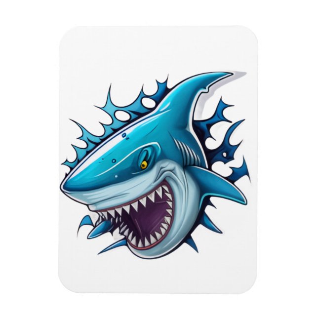 Shark logo T-Shirt Magnet (Vertikal)