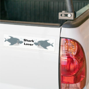 Shark Lover Autoaufkleber