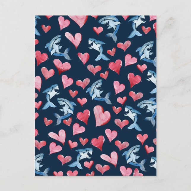 Shark Lover Card Postkarte (Vorderseite)