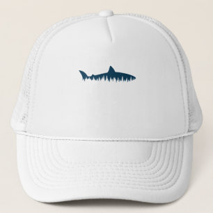Shark Lover Great White Shark Shadow Truckerkappe