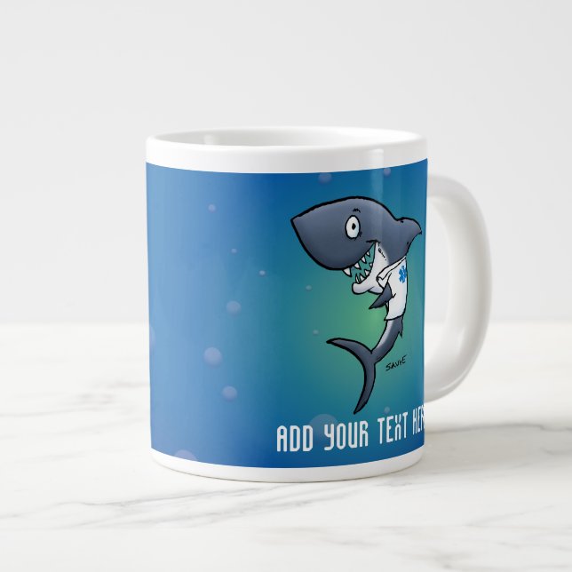 Shark Medical Healthcare Jumbo-Tasse (Vorderseite Rechts)