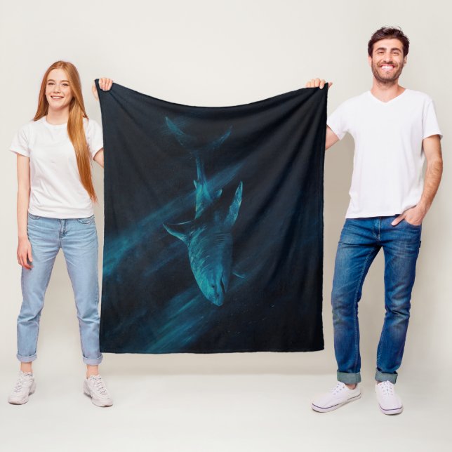 Shark Original 50 x 60 Fleece-Decke Fleecedecke (Beispiel)