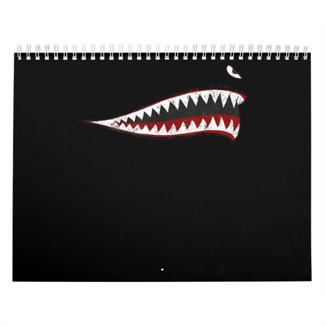 Shark P-40 Warhawk Nose Art Wwii Ww2 Flugzeug Kalender (Titelbild)