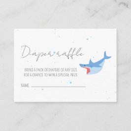 Shark Party Summer Pool Kinderdusche Windeln Raffe Begleitkarte
