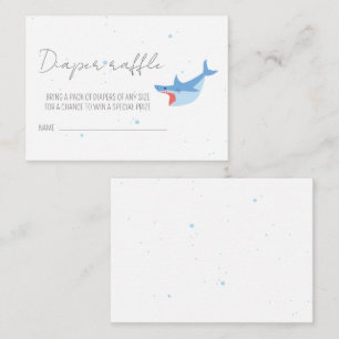 Shark Party Summer Pool Kinderdusche Windeln Raffe Begleitkarte