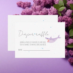 Shark Party Summer Pool Kinderdusche Windeln Raffe Begleitkarte