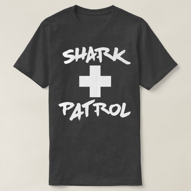 Shark Patrol Beach T-Shirt (Design vorne)