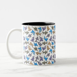 Shark Pattern Tasse