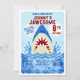 Shark Pool Party Einladung