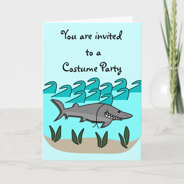 Shark Pranks Card Einladung (Vorderseite)