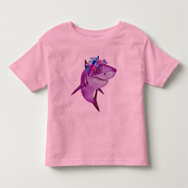 Shark Queen Kleinkind T-shirt (Vorderseite)