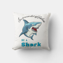 SHARK QUOTE , FUNNY, CARTOON STIL