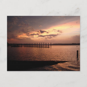 Shark River Belmar Sunset Postcard Postkarte