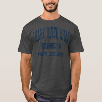Shark River Hills New Jersey NJ Vintag Athletic S T-Shirt