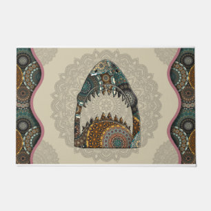 Shark Sasquatch Yeti Themed Door Mat Fußmatte