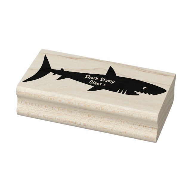 Shark School Class Solid Gummistempel (Stempel)