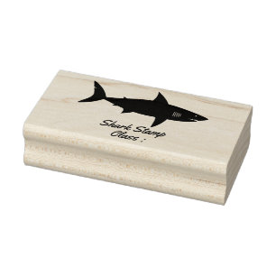 Shark School Gummistempel