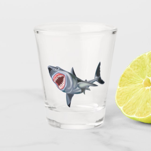 Shark Shot Glass Schnapsglas (Vorderseite)
