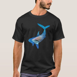 Shark Silhouette 01 Männer Frauen Erwachsene: T-Shirt