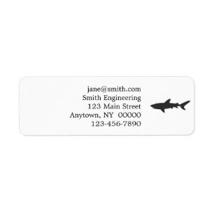 Shark-Silhouette - Hintergrundfarbe auswählen