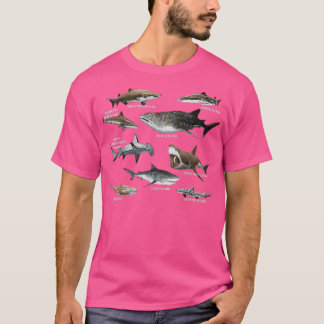 Shark Species Biology Different Types Of Sharks Ts T-Shirt