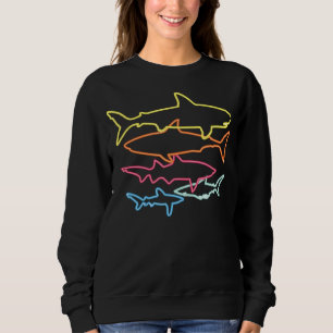 Shark Sprichwort Just Girl Shark Lovers Design Sweatshirt