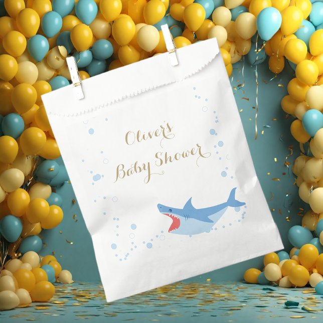Shark Summer Boy Baby Dusche Geschenktütchen (Von Creator hochgeladen)