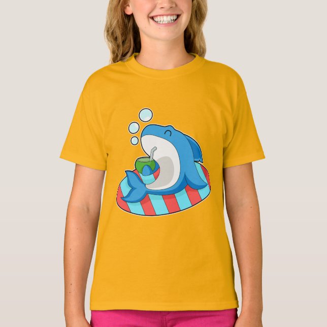Shark Summer Coconut T-Shirt (Vorderseite)