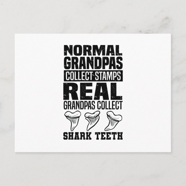 Shark Teeth Collector Gifts | Shark Tooth Hobby Postkarte (Vorderseite)