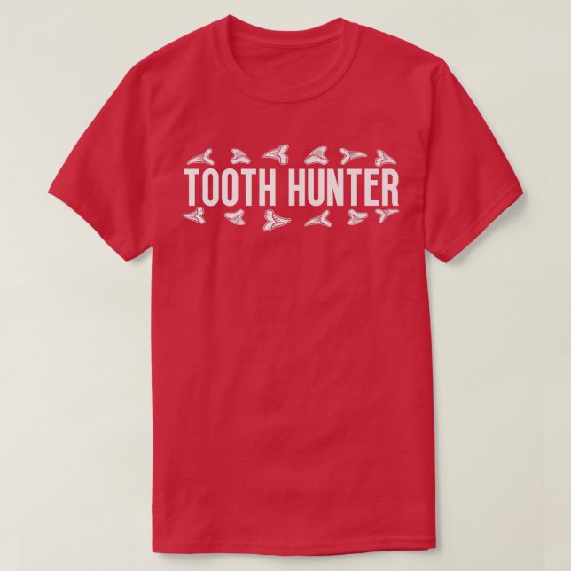 Shark Teeth Tooth Hunter Fossil Hunting T-Shirt (Design vorne)