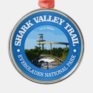 Shark Valley (Fahrrad c) Ornament Aus Metall