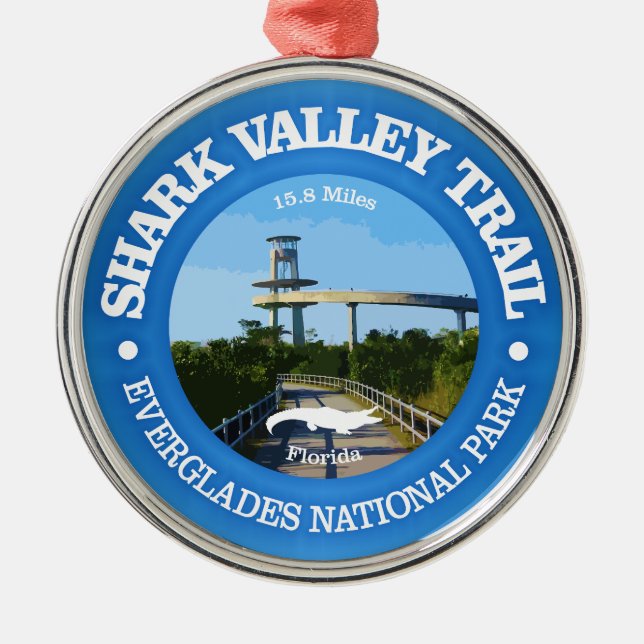 Shark Valley (Fahrrad c) Ornament Aus Metall (Vorne)