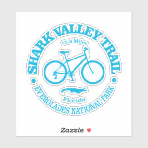 Shark Valley Trail (Radfahren) Aufkleber