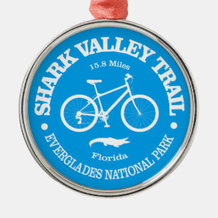 Shark Valley Trail (Radfahren) Ornament Aus Metall
