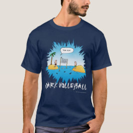 Shark Volleyball Funny Cartoon T-Shirt